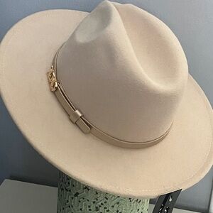 Macy's Chic Beige Fedora Hat